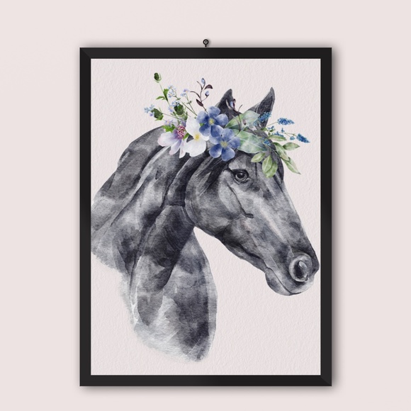 Wall Art Horse Portrait Print Poster Unframed - Picture 8 of 12